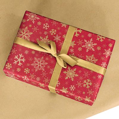 Rouleau papier cadeau kraft 0,7 x 50 m 65g imprimé Noël - Viquel