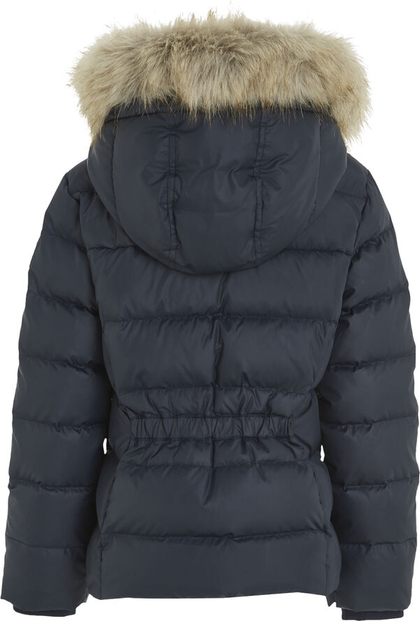 Tommy Hilfiger ESSENTIAL DOWN FUR HOOD JACKET Desert sky