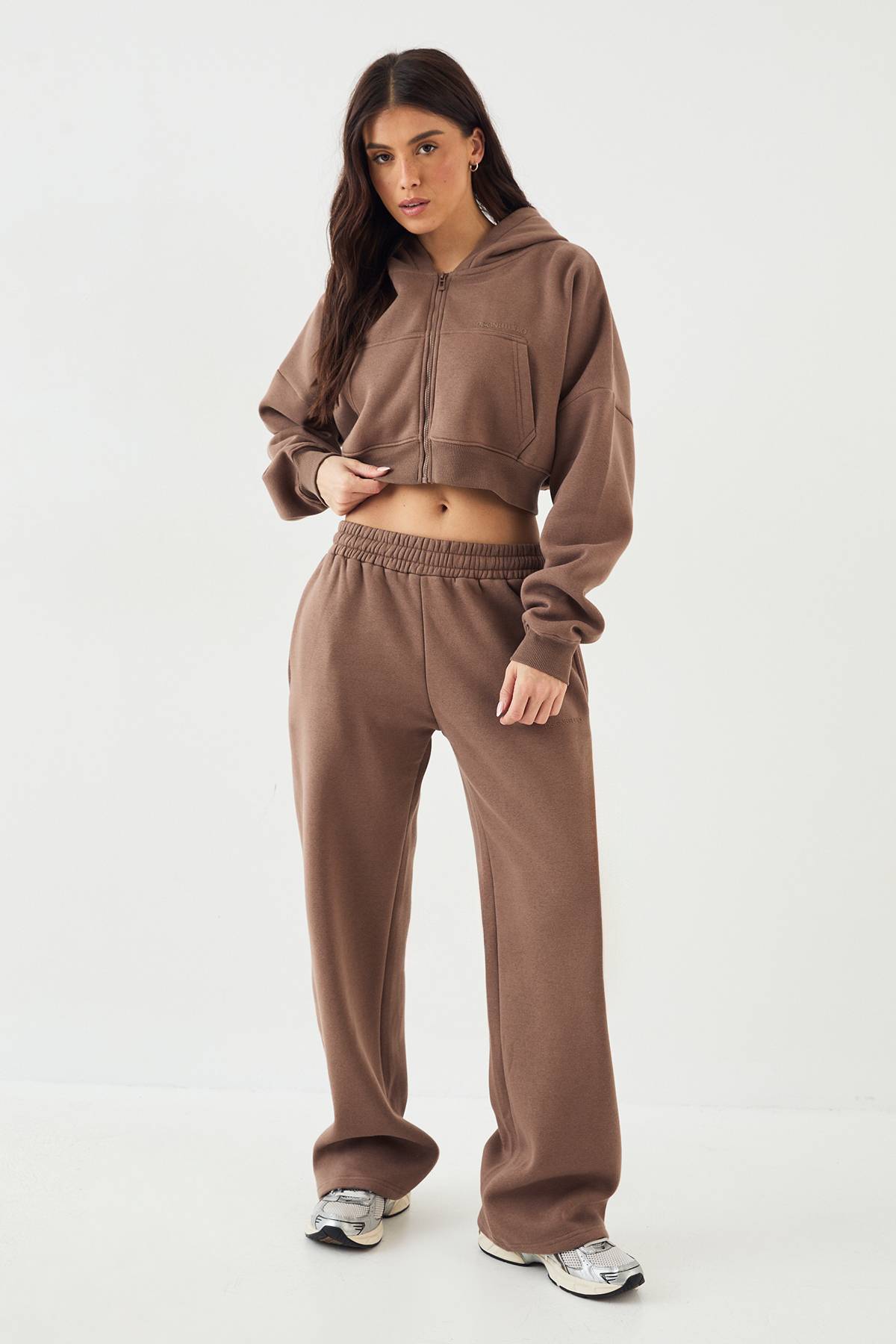 Sweat à casynthétiqueche court boxy zippé DSGN Studio
