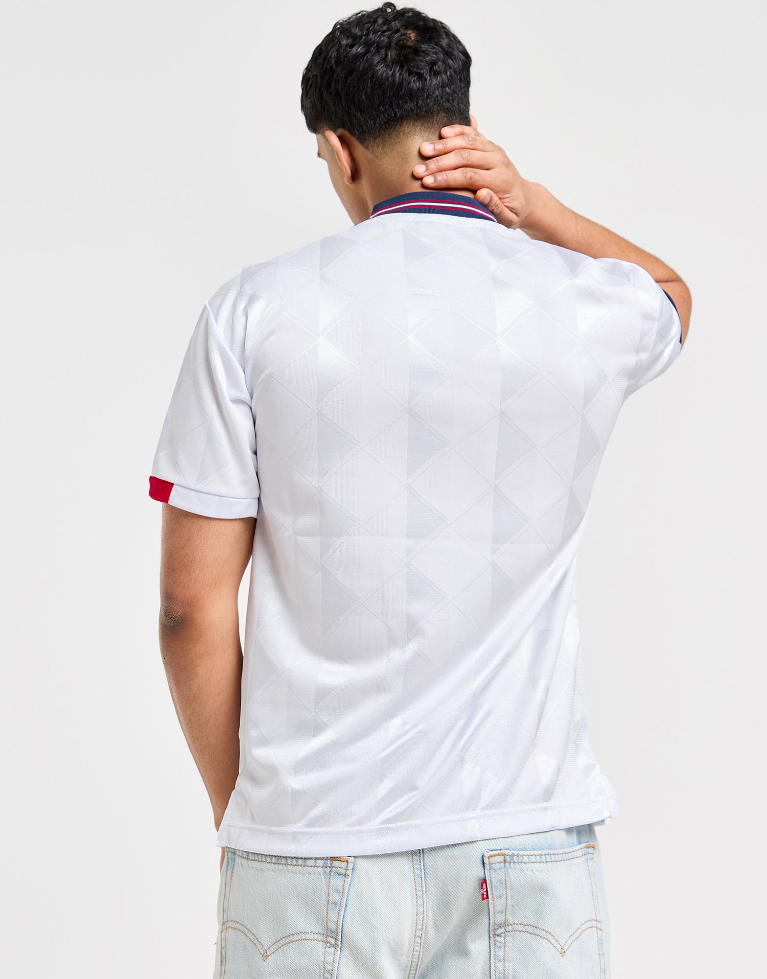 Score Draw Maillot Angleterre '89 Rétro Match Domicile Homme