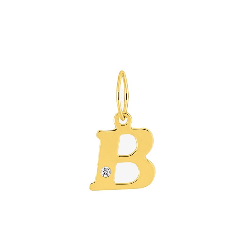Pendentif Femme - Or 18 Carats - Diamant 0.01 Carats
