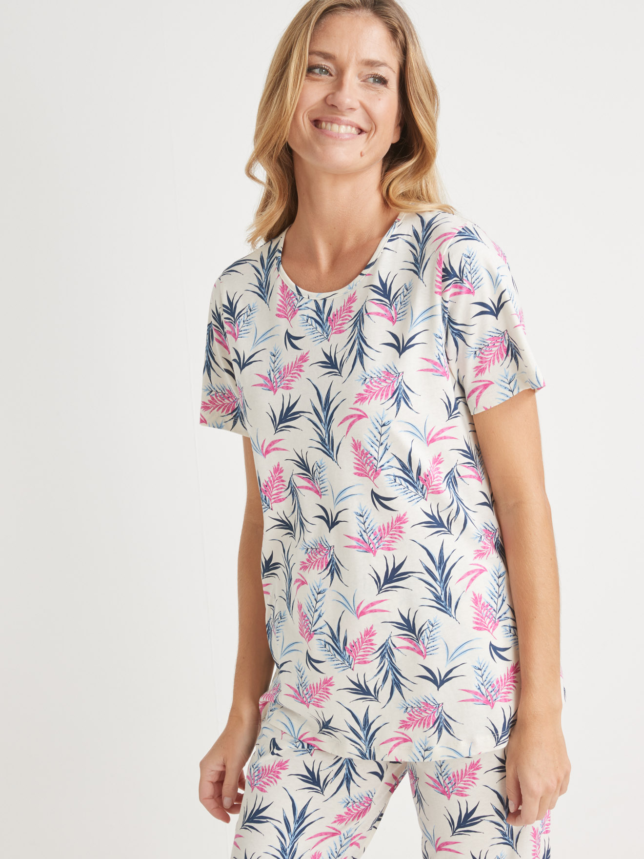Tee-shirt de nuit maille pur coton