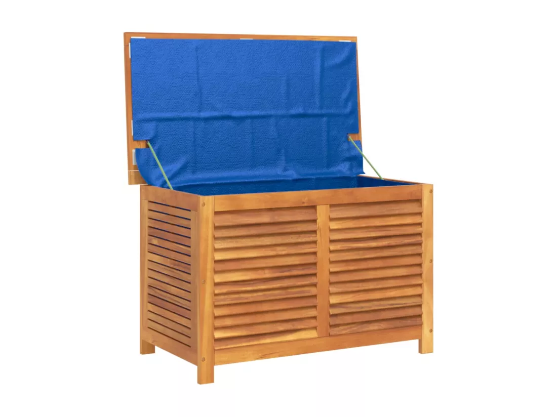 Prolenta Premium - Boîte de rangement de jardin persiennes 90x50x56 cm bois acacia