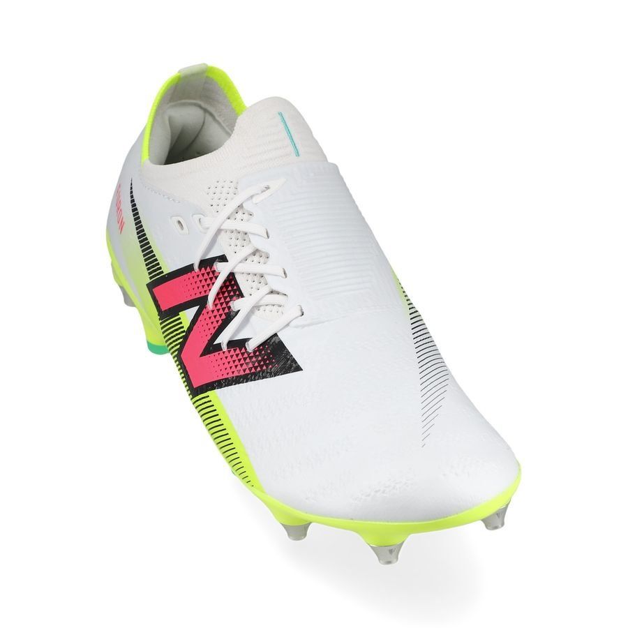 New Balance Furon V7 Pro SG - Blanc/Violet/Jaune Fluo