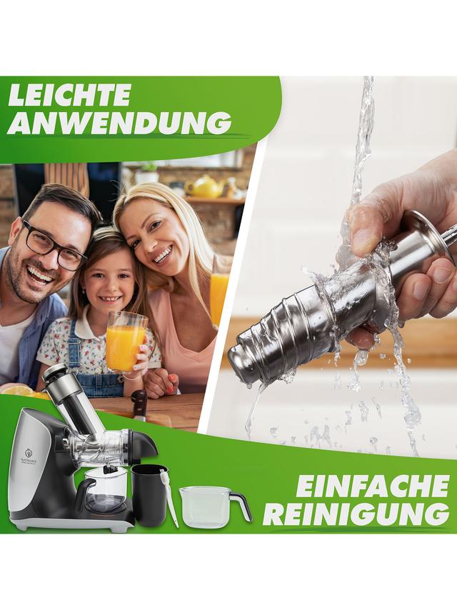 Greenpress Edelstahl MAX Slowjuicer, Entsafter