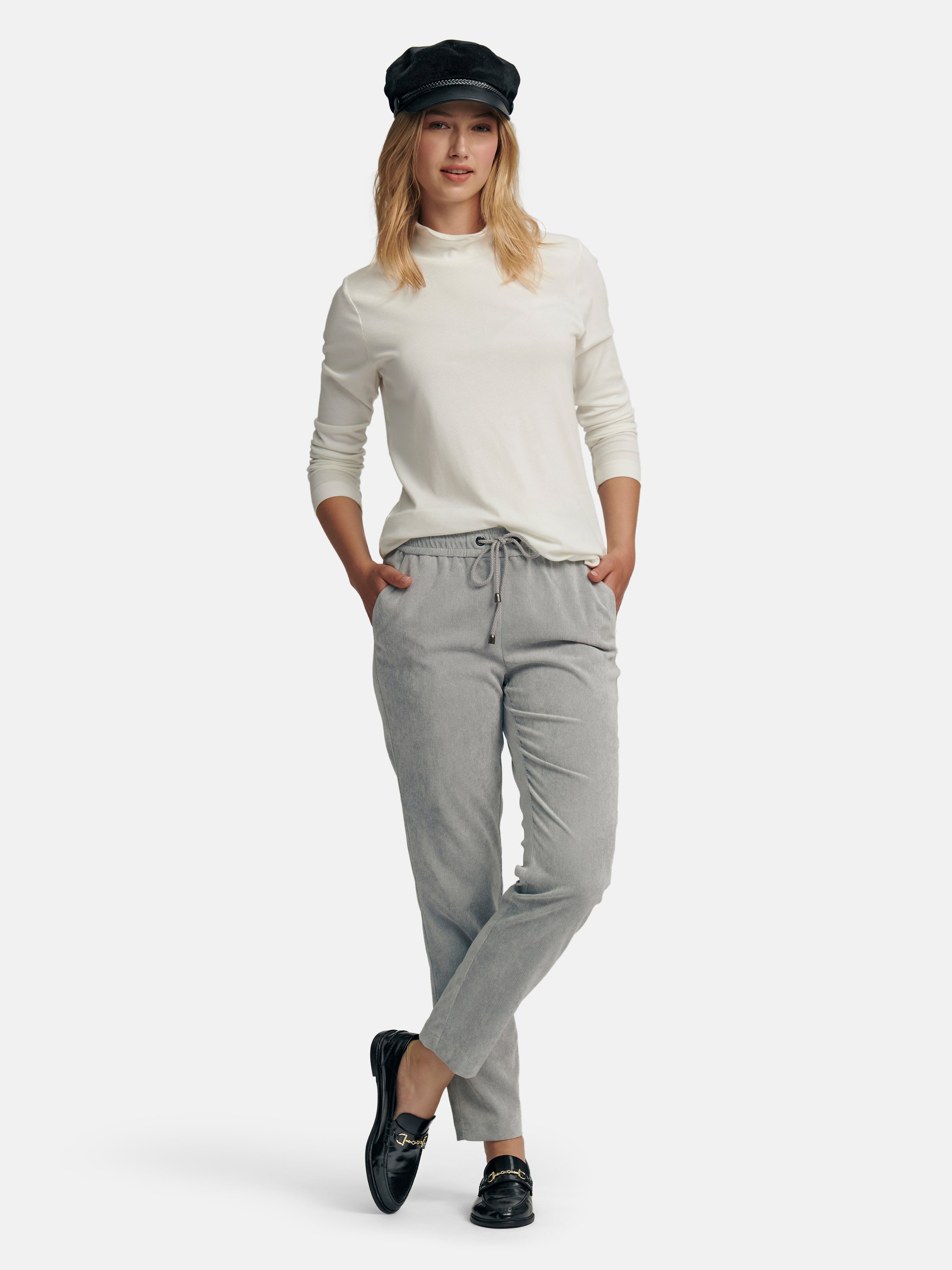 Feincord-Schlupf-Hose