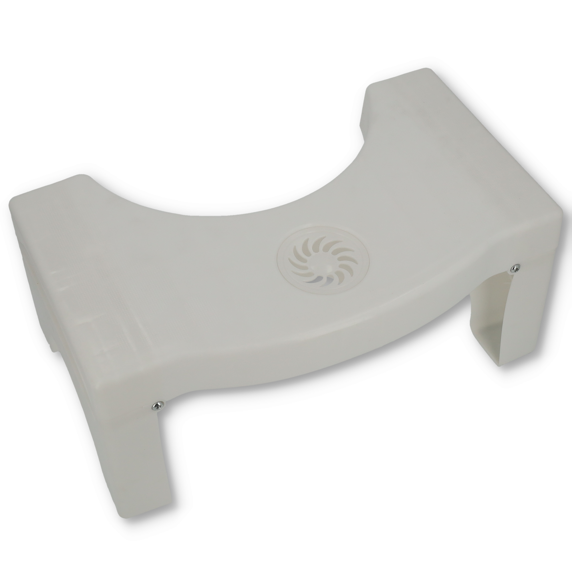 (40x18cm) Toiletten Hocker Schemel WC Trittbrett - Weiss