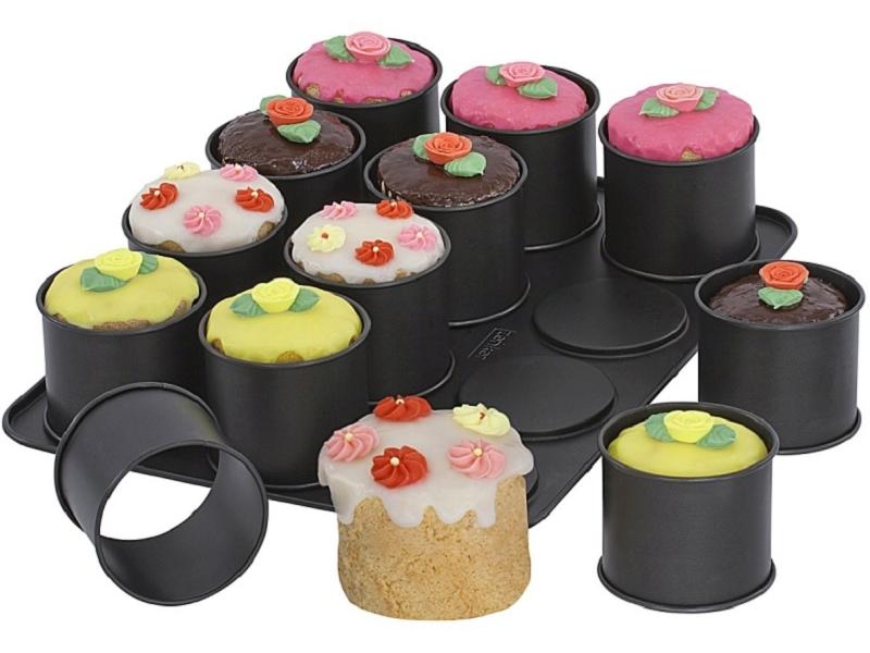 Zenker Cupcake Backform 12 Mulden Mini-Törtchen-Backblech