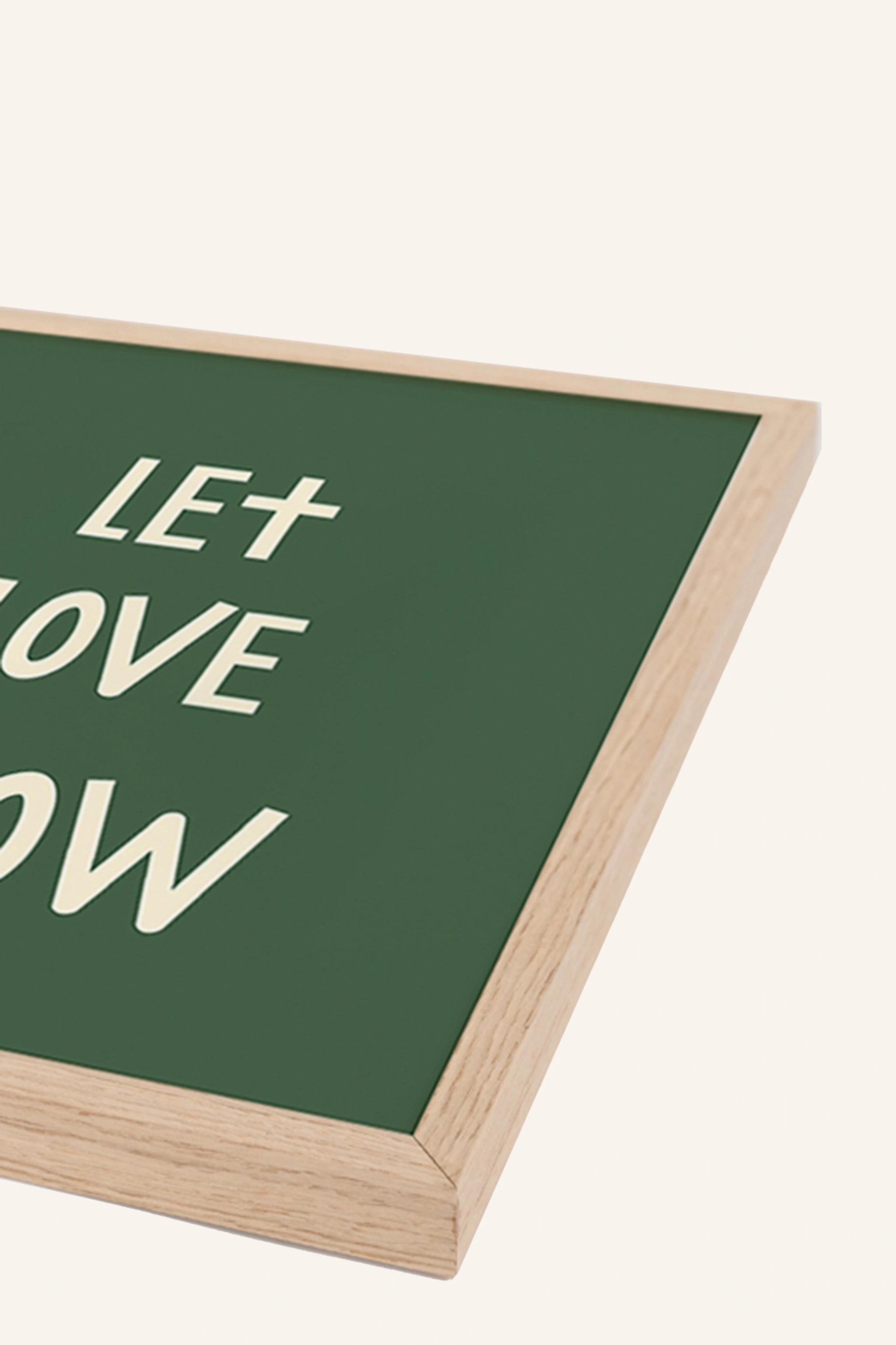ANY IMAGE Wandbild LET LOVE GROW mit Rahmen