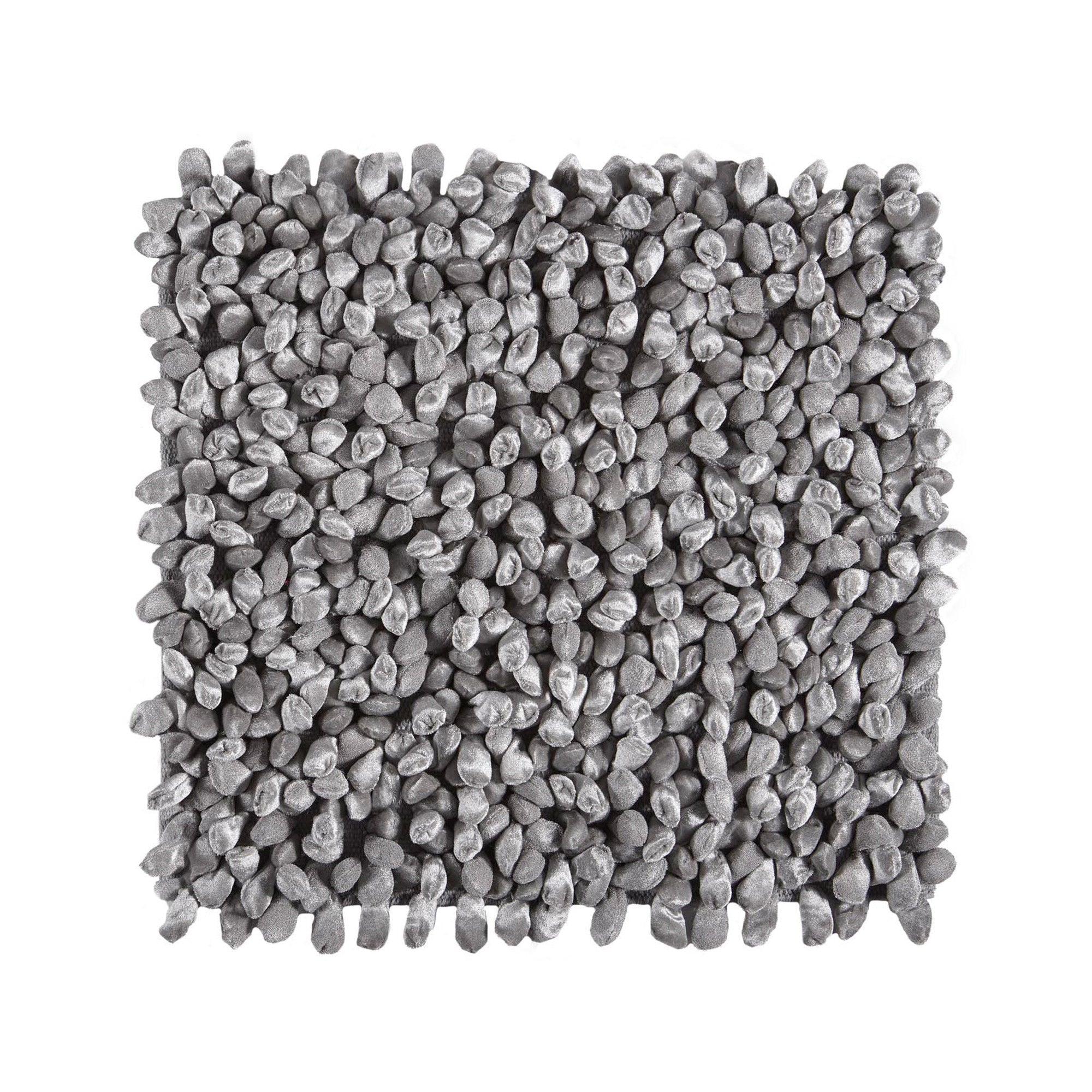 Rocca Badmat Silver Grey | 60 x 60 cm | Grijs | Katoen | Polyester