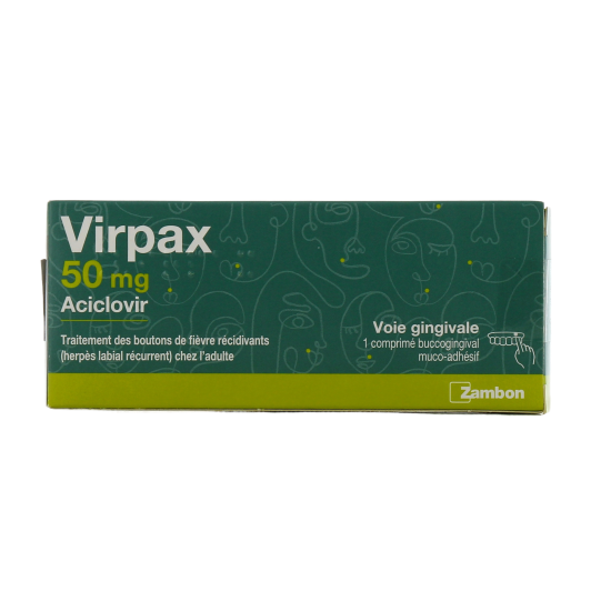 Virpax Aciclovir - Boutons de fièvre