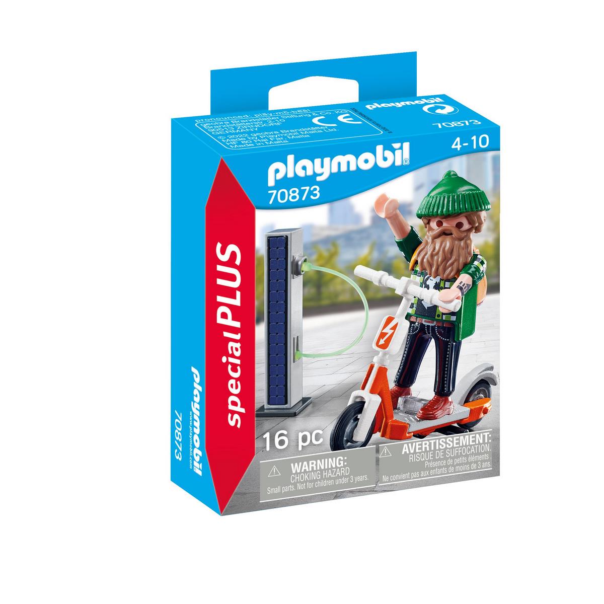 Hipster avec trottinette électrique - Playmobil Spécial Plus 70873