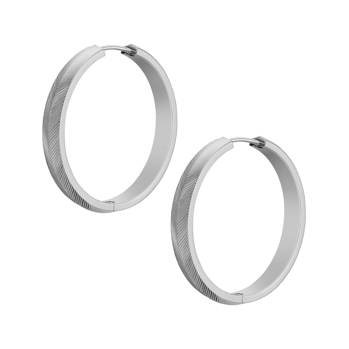 Boucles d'oreilles FOSSIL Harlow acier inoxydable.