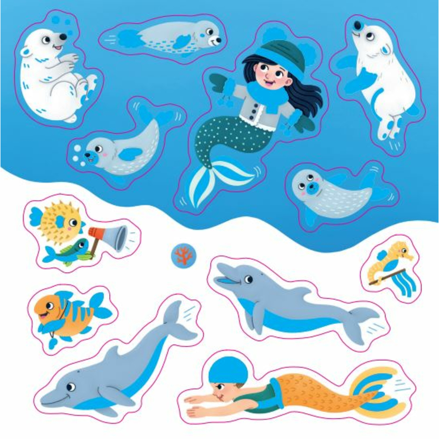 COPPENRATH Meine Mini-Stickerwelt - Glitzer-Nixen (Mini-Künstler)