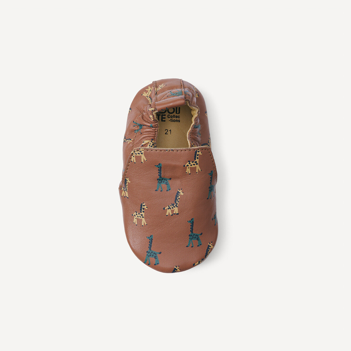 COLEÇÃO LA REDOUTE<br>Pantufas em couro macio