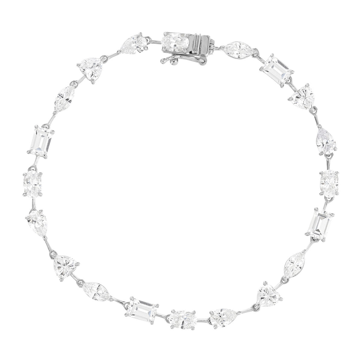 Bracelet argent 925 zirconias 19 cm