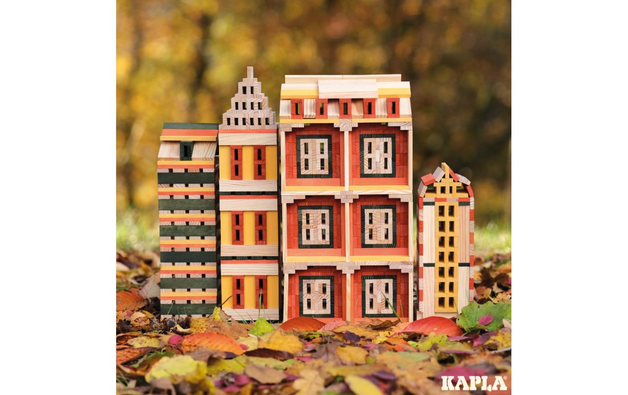 Baukasten Herbst 200 StückBausteine aus naturbelassenem Pinienholz