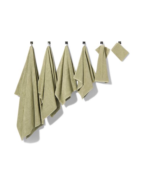 serviette de bain 2ème vie coton recyclé vert clair