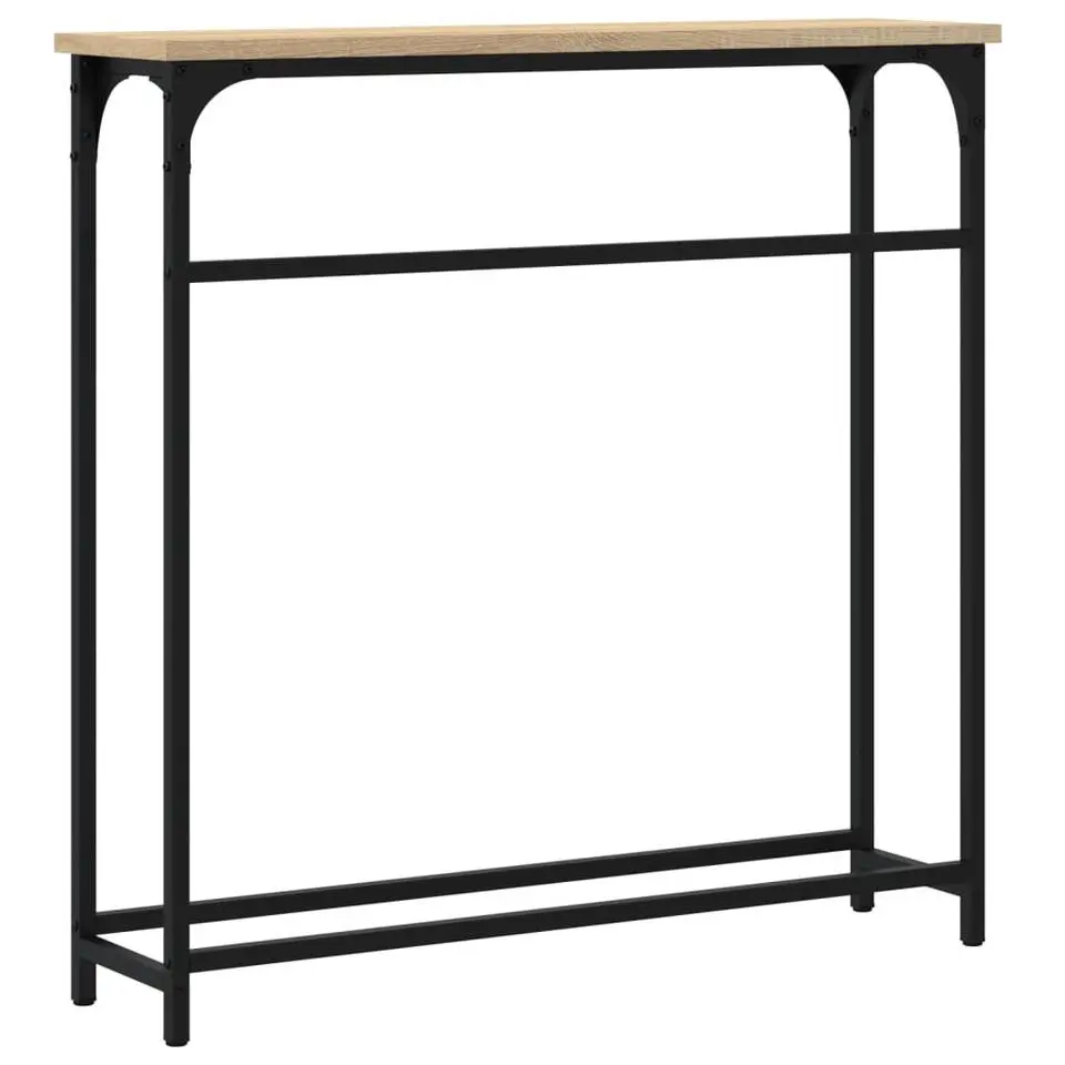 vidaXL - Wandtafel - Sonoma eiken - Bewerkt hout - 75x19.5x75 cm