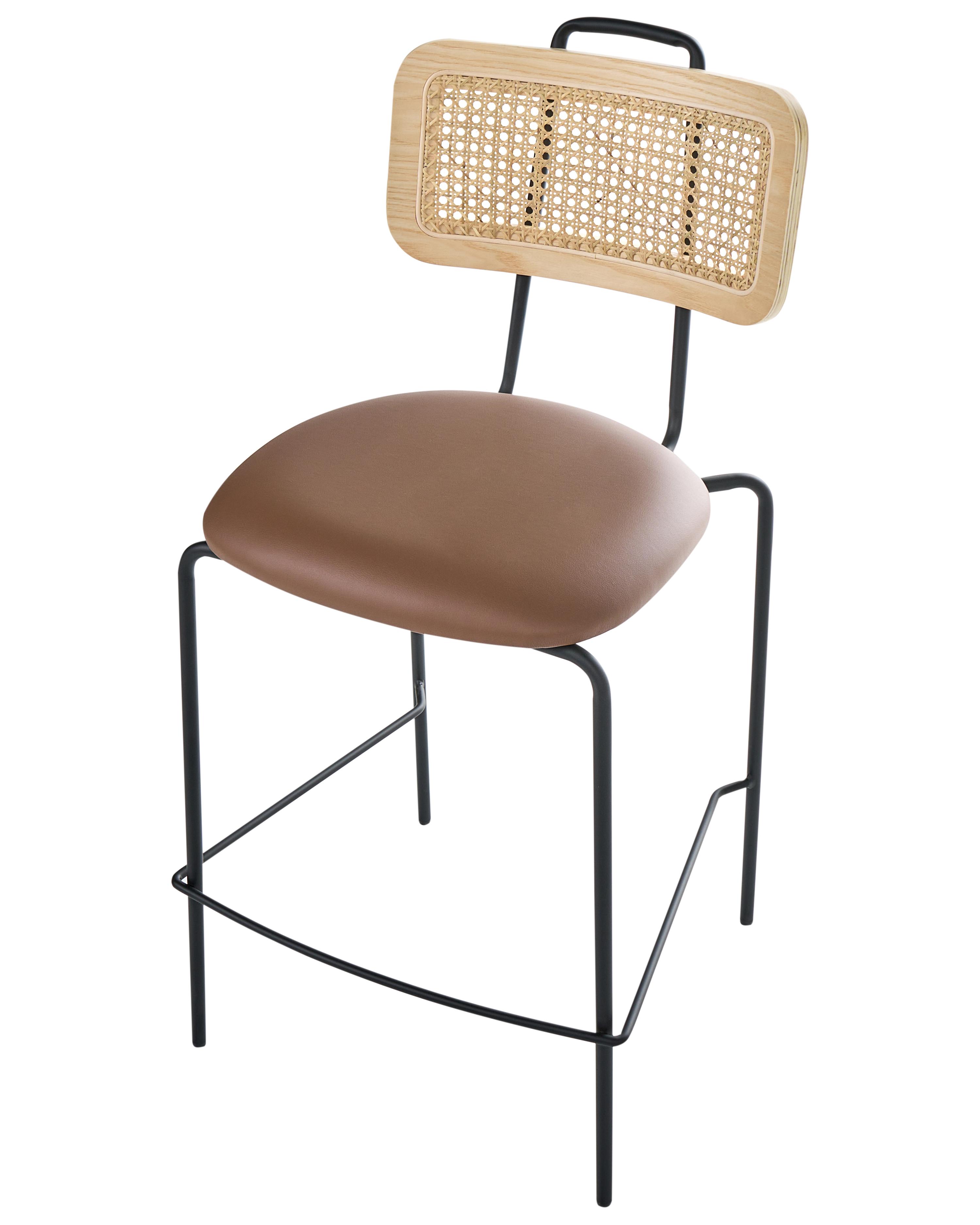 Set van 2 barstoelen ADELANTO Bruin