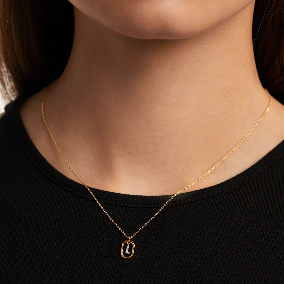 Collier Pdpaola Lettre L Mini doré