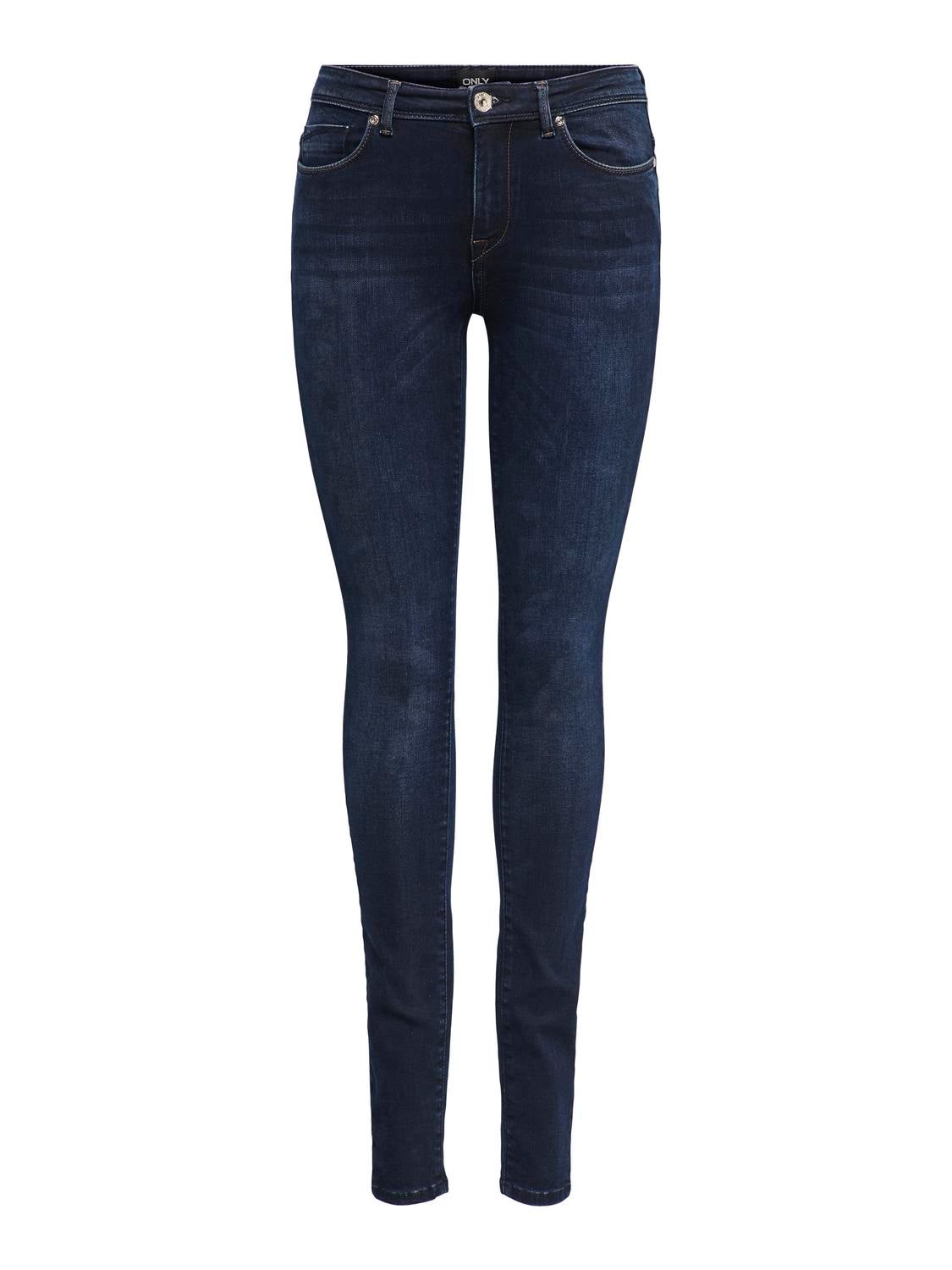 ONLSHAPE Mittlere Taille Skinny Fit Jeans Dark Blue Denim