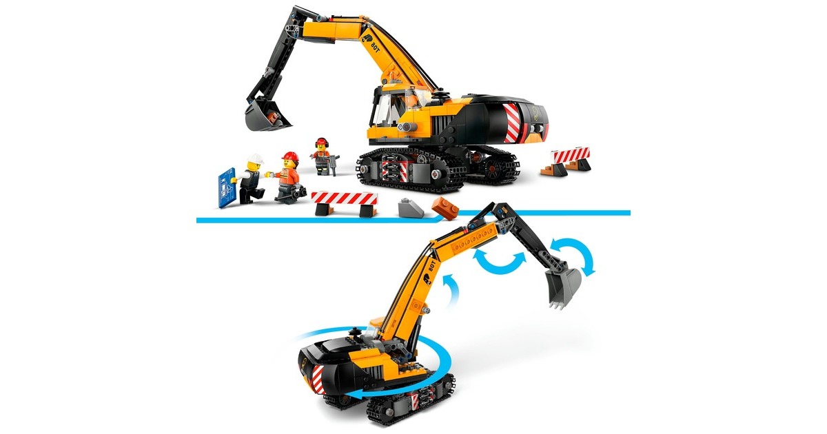 LEGOCity - Gele graafmachine Constructiespeelgoed  (60420)