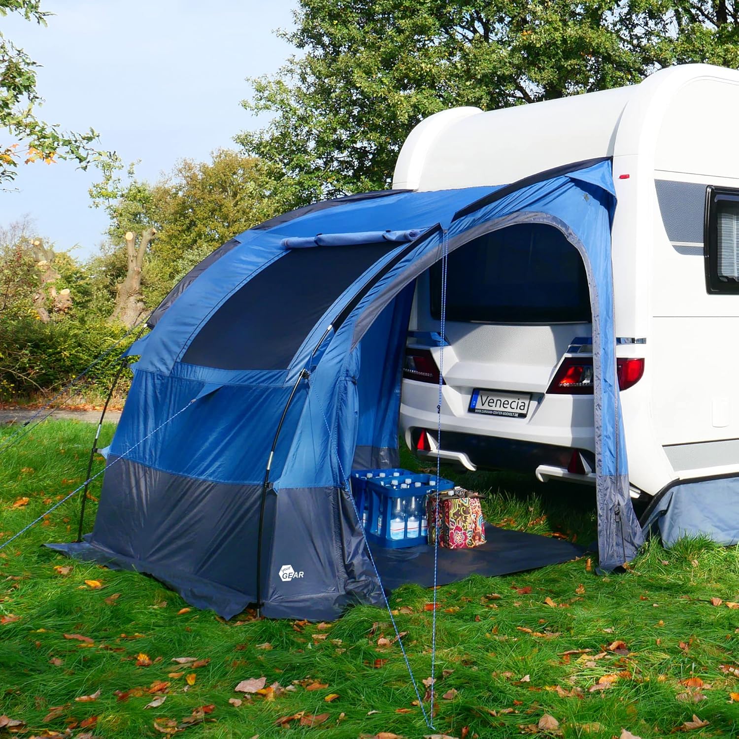 your GEAR Venecia - Caravan Heckzelt 190x170cm Gerätezelt Küchenzelt für Wohnwagen