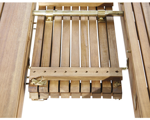Uitschuifbare tafel Falun Siena Garden acacia 150/200x100x74 cm bruin