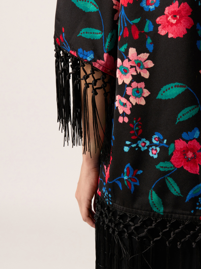 Kimono détail franges