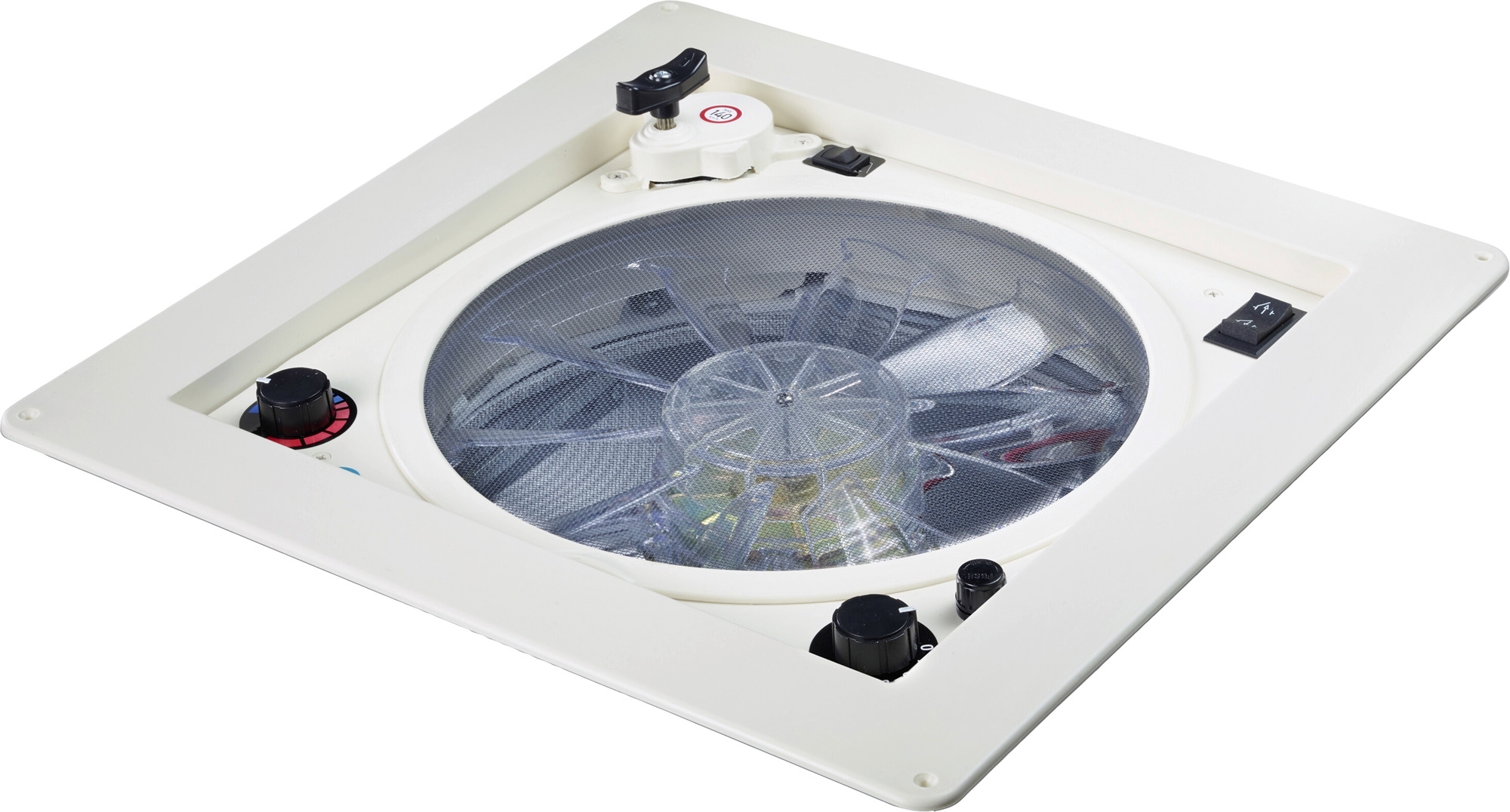 Dometic FanTastic Vent 3350 Dachbelüftung mit weißer Kuppel 400 x 400 mm mit Regensensor