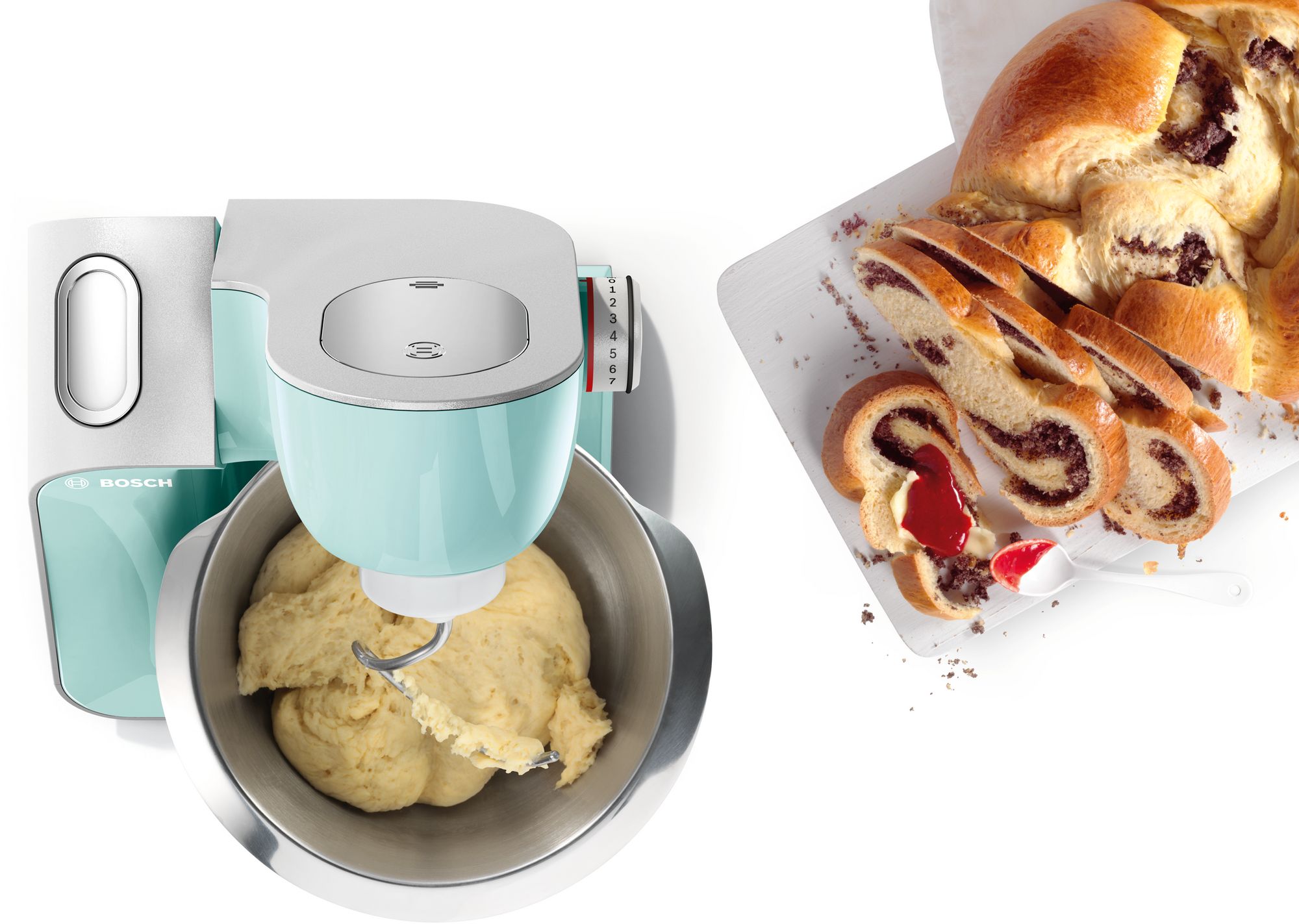 PRODUTO RECONDICIONADO # Robô de Cozinha Série 4 MUM 5 1000W Turquesa, Prata MUM58020--B