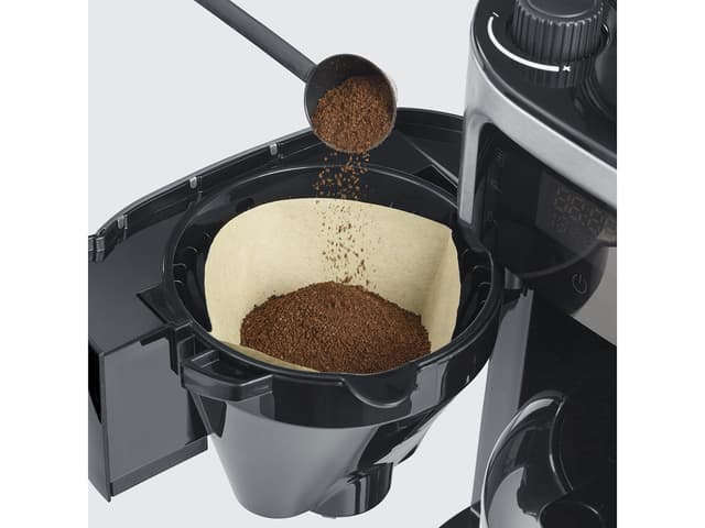 Severin Kaffemaskine m. kværn 1000 watt Stål/Sort