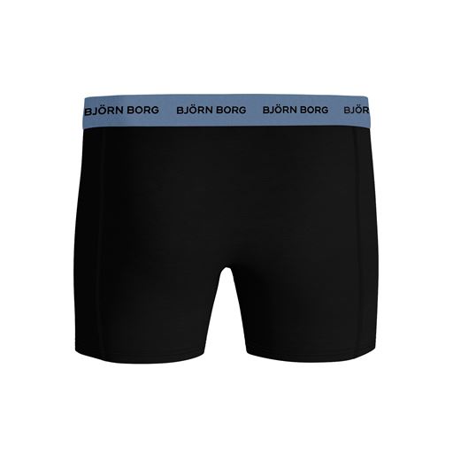 Björn Borg Cotton Stretch 3-pak Boxershorts, Sort/Blå/Print, XL