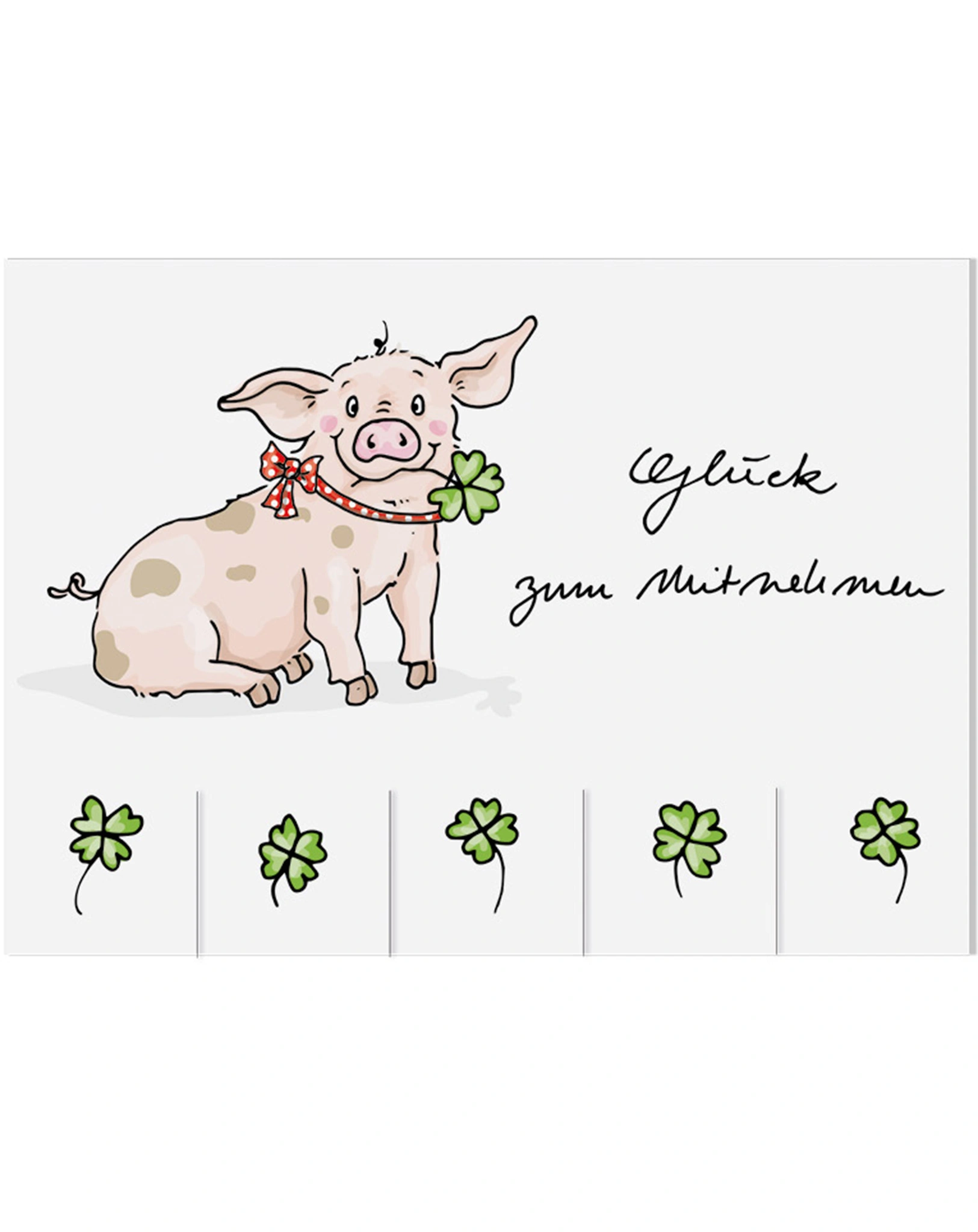 Postkarte GLÜCK ZUM MITNEHMEN 5er-Set