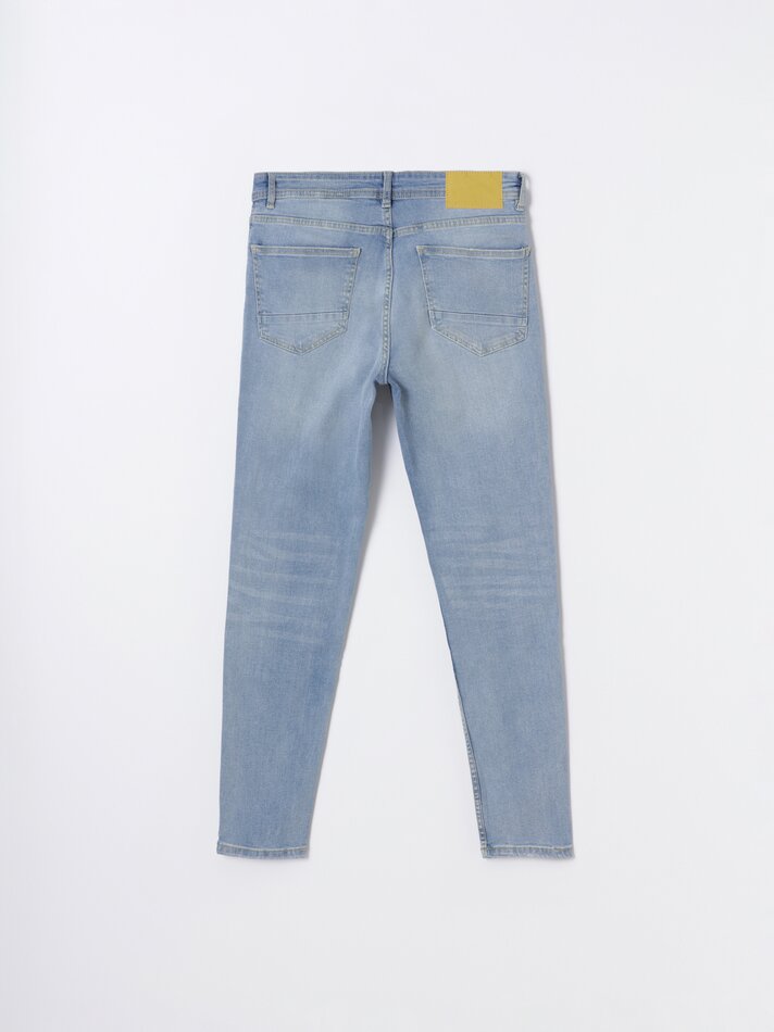 Calça jeans skinny confortável premium - Índigo
