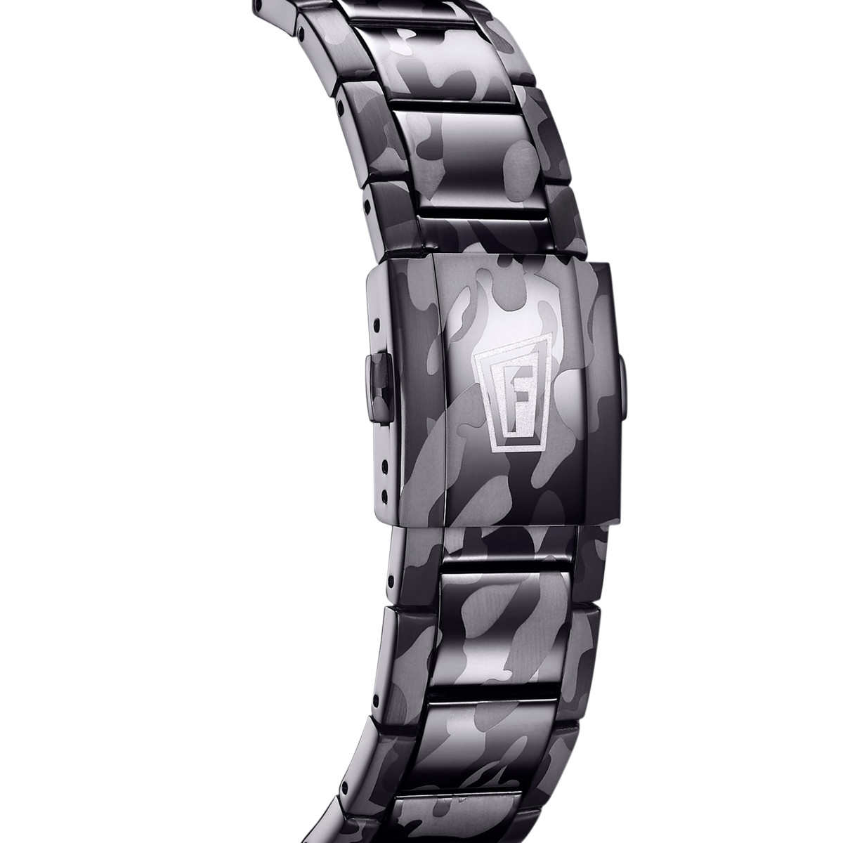 Montre Festina homme connectée bracelet acier motif camouflage
