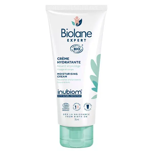 Biolane Expert - Crème Hydratante Bio - Peaux Sensibles - 75ml