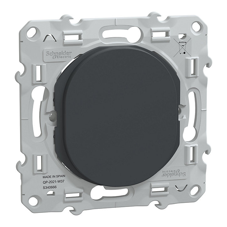 Mécanisme obturateur Schneider Electric Ovalis anthracite