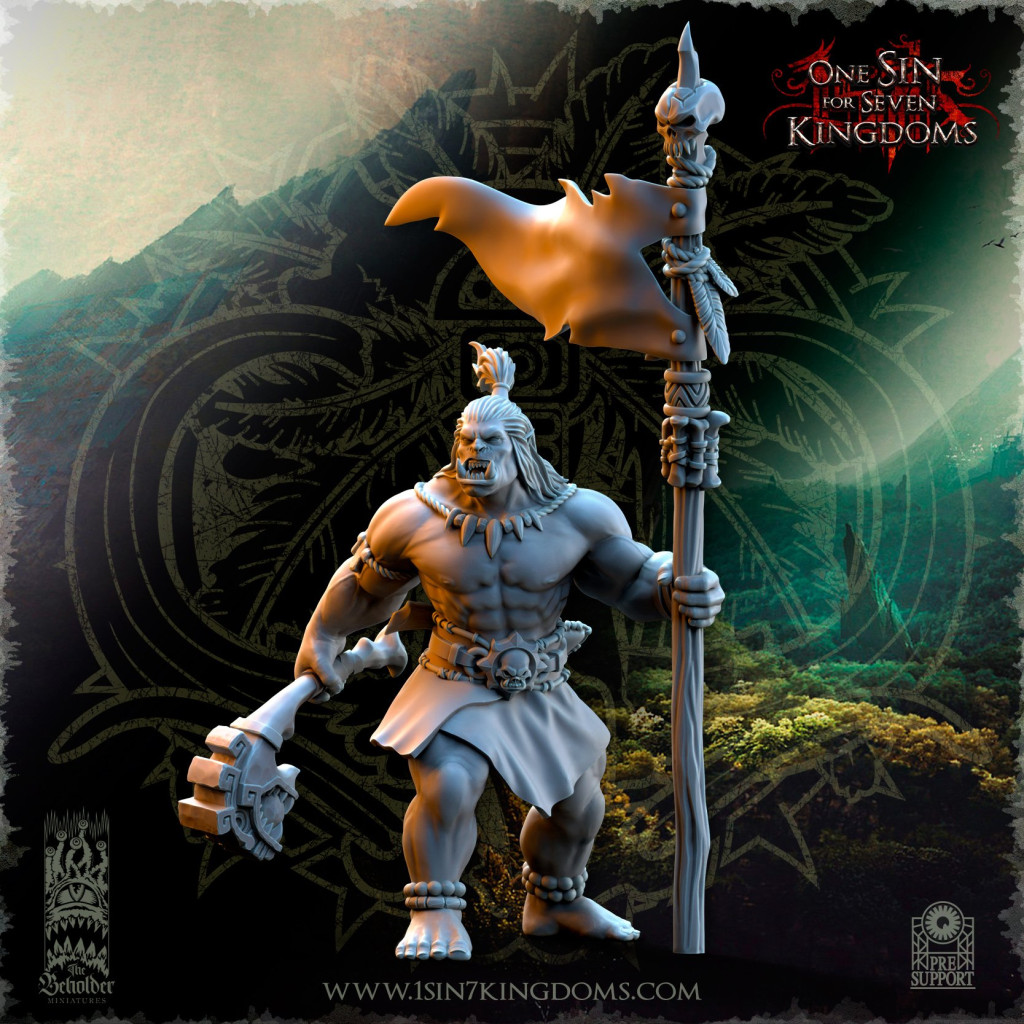 The Beholder Miniatures - Orcs - Groupe de Commandement