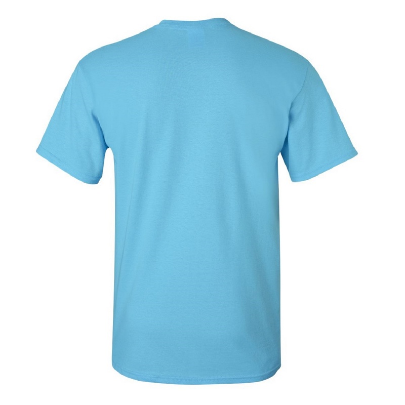 Camiseta básica de manga curta Gildan Heavy Cotton, 100% algodão grosso.