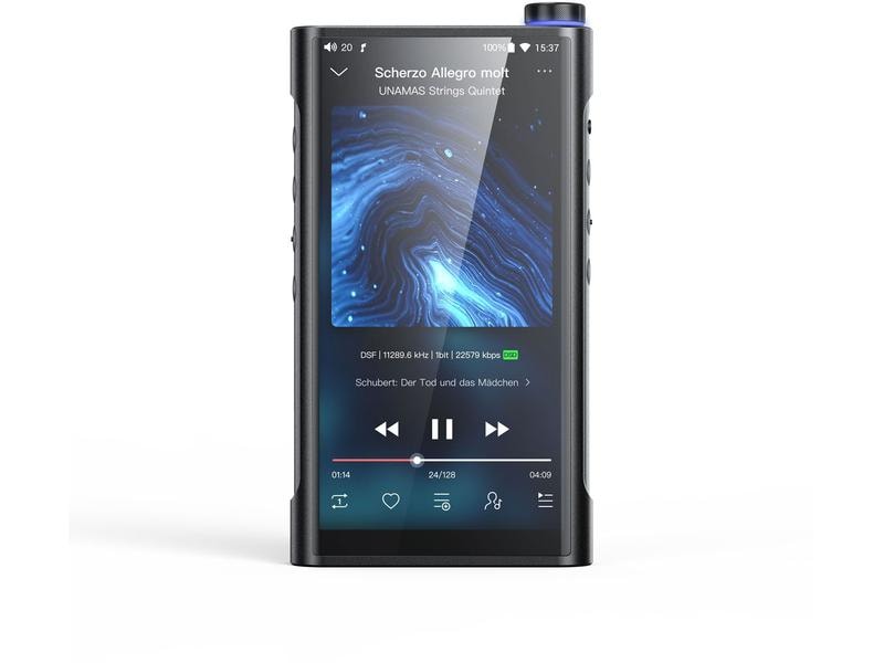 FiiO HiRes-Player M15S Schwarz Portabler Hi-Res Musik-Player