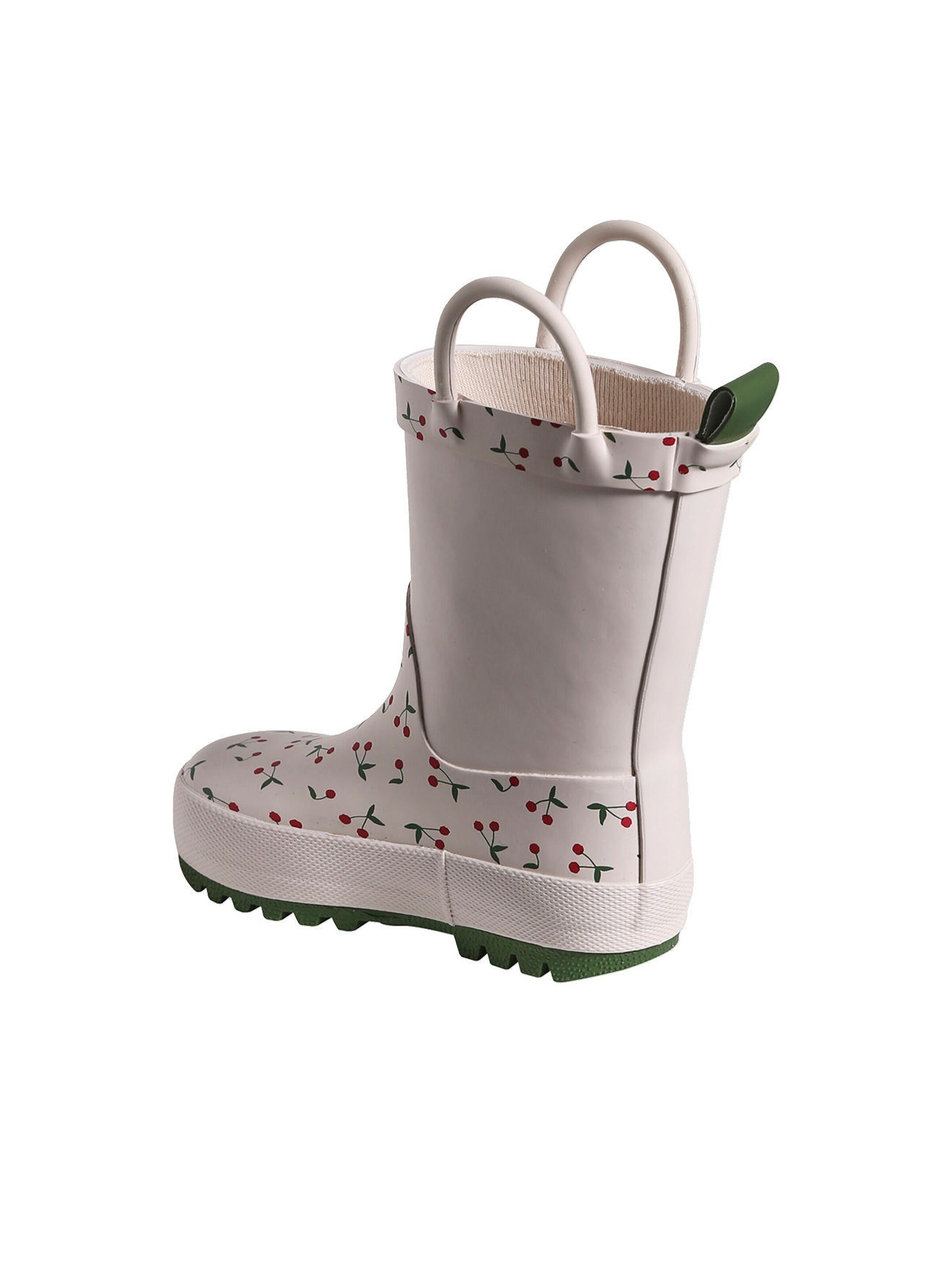 Vertbaudet Baby Gummistiefel mit Anziehtrick rosa bedruckt