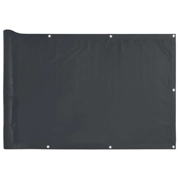 vidaXL Balkongskjerm antrasitt 600x90 cm PVC