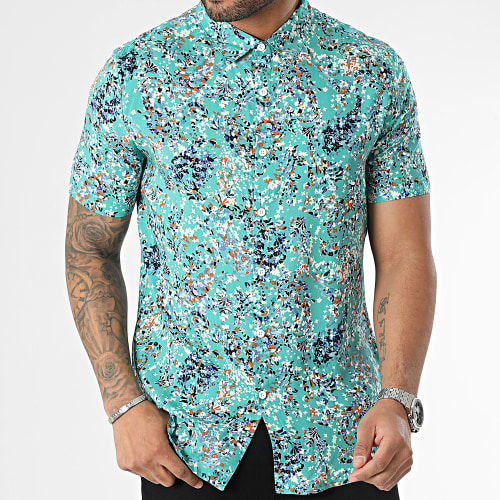 Chemise Manches Courtes Vert