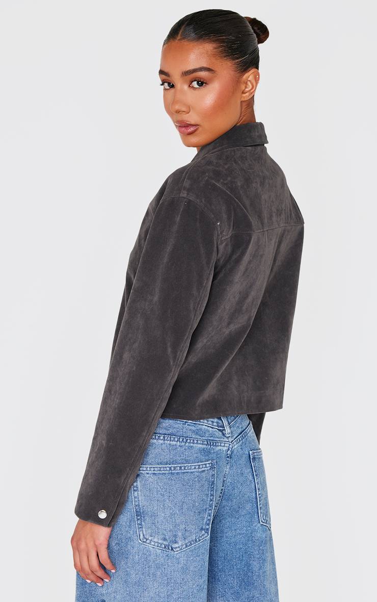 Charbon Veste En Synthétique À Fermeture Éclair