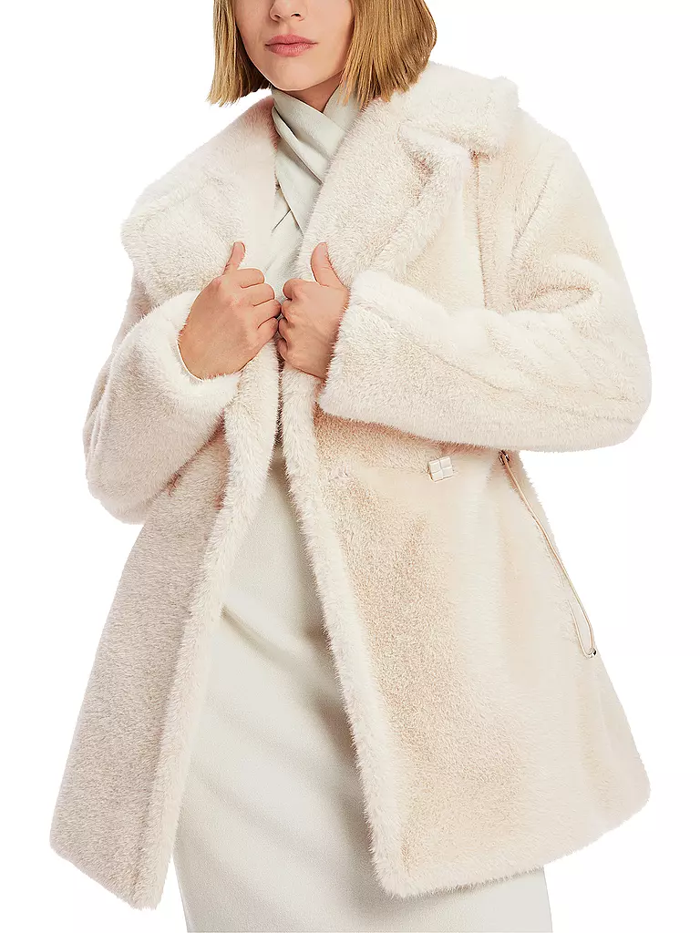 MARC CAIN  Parka in Felloptik grau