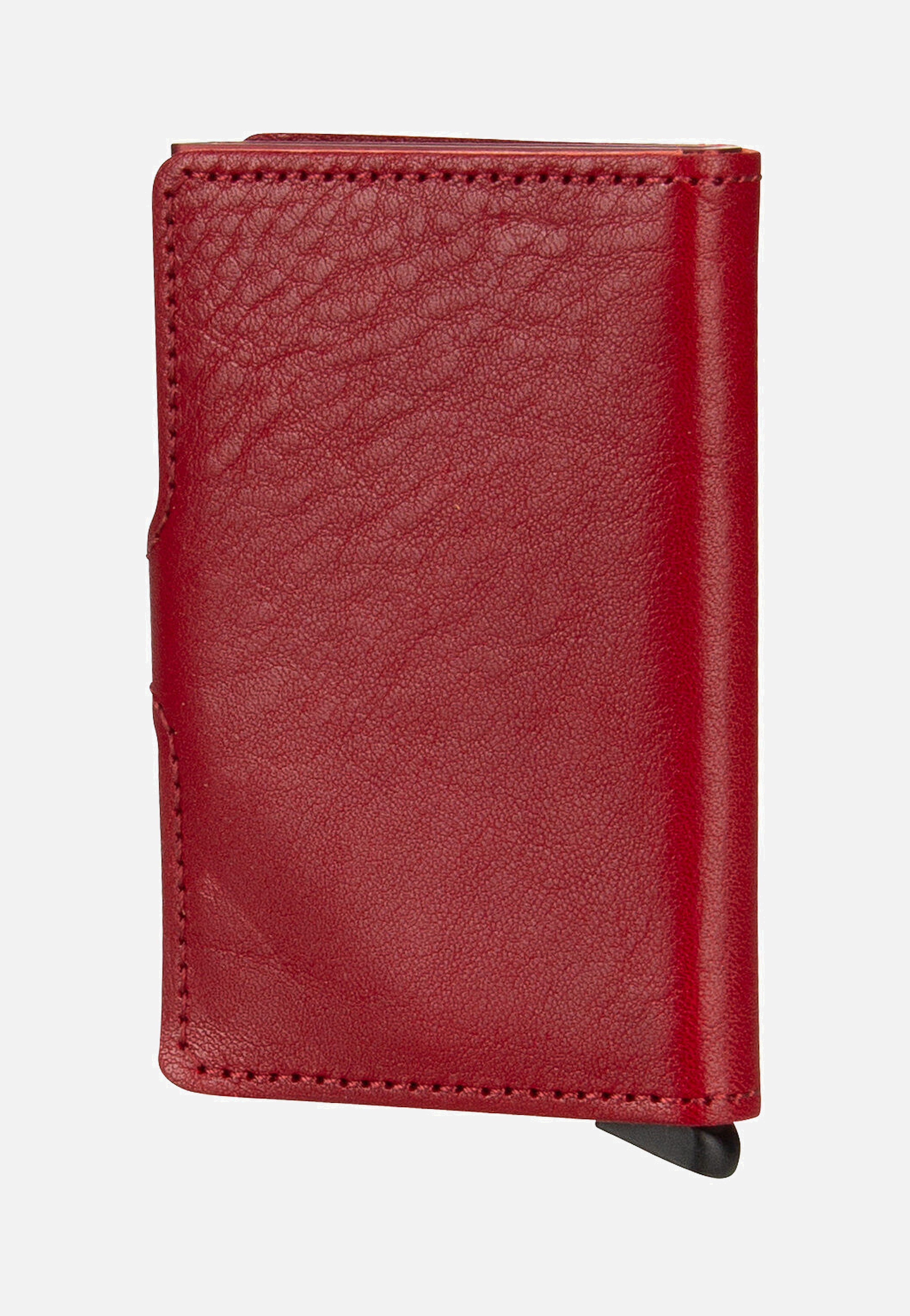 Miniwallet Veg Tanned Rosso-Bordeaux - Portemonnaie