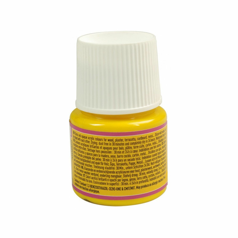 Peinture acrylique opaque brillante - noir profond - 45 ml