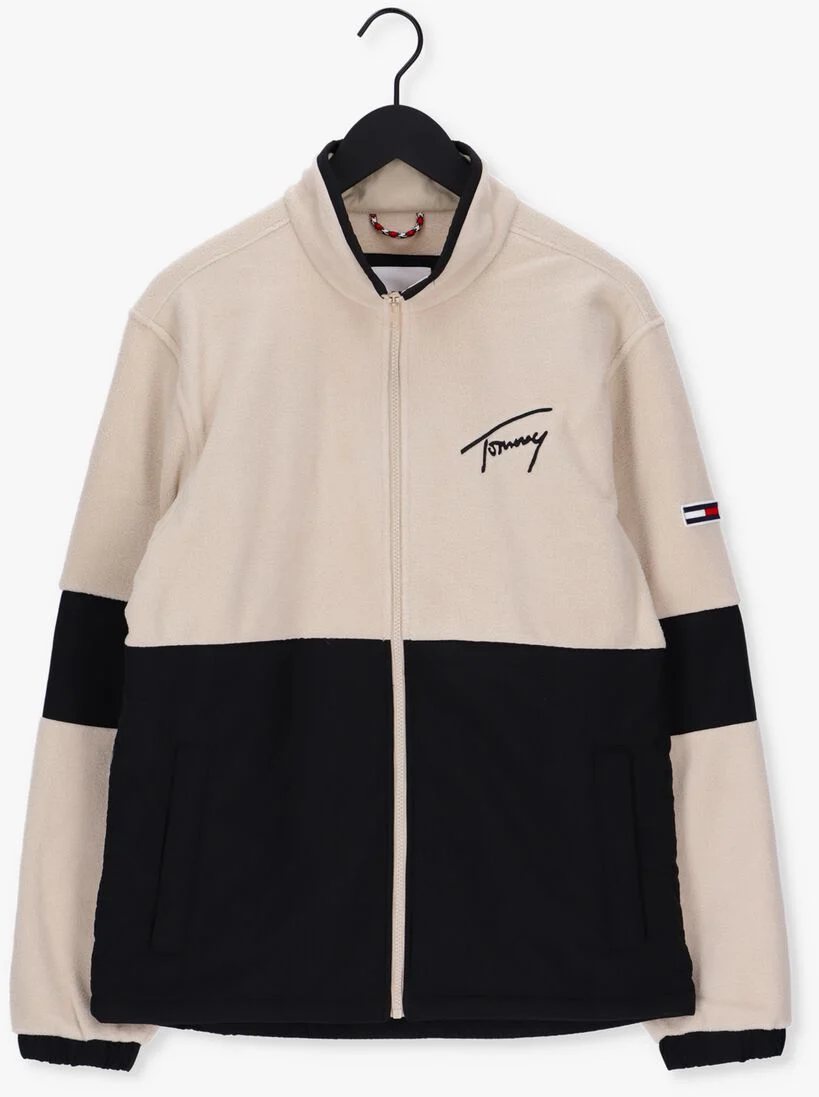 TOMMY JEANS ecru tommy jeans jack tjm mix media retro jacket